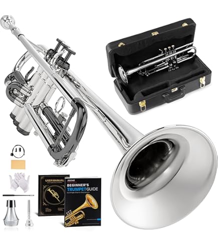 LJ Hutchenトランペット 本体 マウスピース付き Amazon.com: LJ Hutchen Bb Trumpet with Plush-Lined Case : Musical